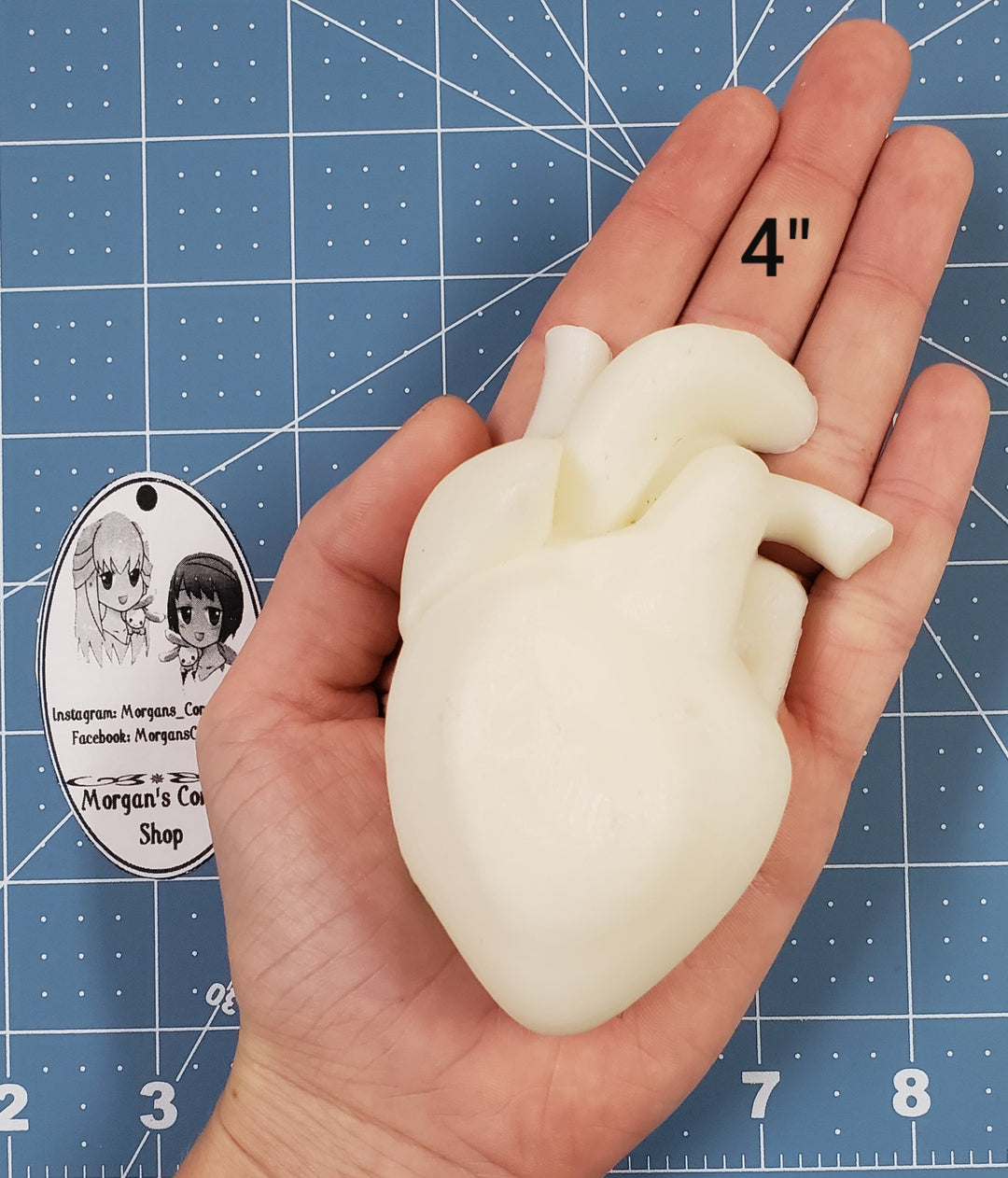 Human Heart Plastic Mold or silicone mold, Resin Mold, heart Mold, clay mold, soap mold, wax mold, anatomy mold, human mold, bath bomb mold