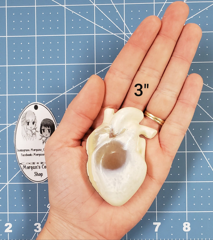 Human Heart Plastic Mold or silicone mold, Resin Mold, heart Mold, clay mold, soap mold, wax mold, anatomy mold, human mold, bath bomb mold