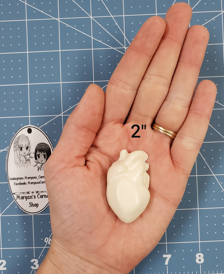 Human Heart Plastic Mold or silicone mold, Resin Mold, heart Mold, clay mold, soap mold, wax mold, anatomy mold, human mold, bath bomb mold