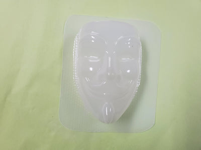 Mime Mask Plastic Mold or Silicone mold, bath bomb mold, soap mold, mask mold, resin mold, chocolate mold, mime mold, decoden mold, kawaii