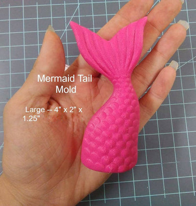 Mermaid Tail Plastic Mold or Silicone mold, soap mold, mermaid mold, resin mold, tail mold, fantasy mold, party favor, mould, chocolate mold