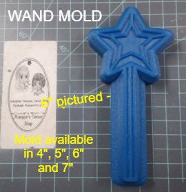 Wand Plastic Mold or Silicone mold, bath bomb mold, soap mold, fairy mold, resin mold, magic mold, magic wand mold, Chocolate mold, princess