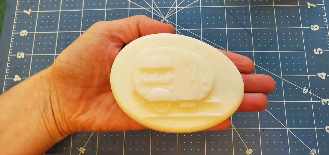 Happy Camper Trailer Plastic Mold or Silicone mold, bathbomb mold, soap mold, camper mold, resin mold, trailer mold, rv mold, Chocolate mold