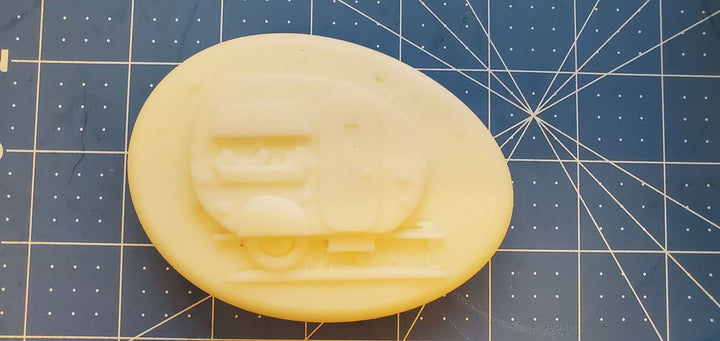 Happy Camper Trailer Plastic Mold or Silicone mold, bathbomb mold, soap mold, camper mold, resin mold, trailer mold, rv mold, Chocolate mold