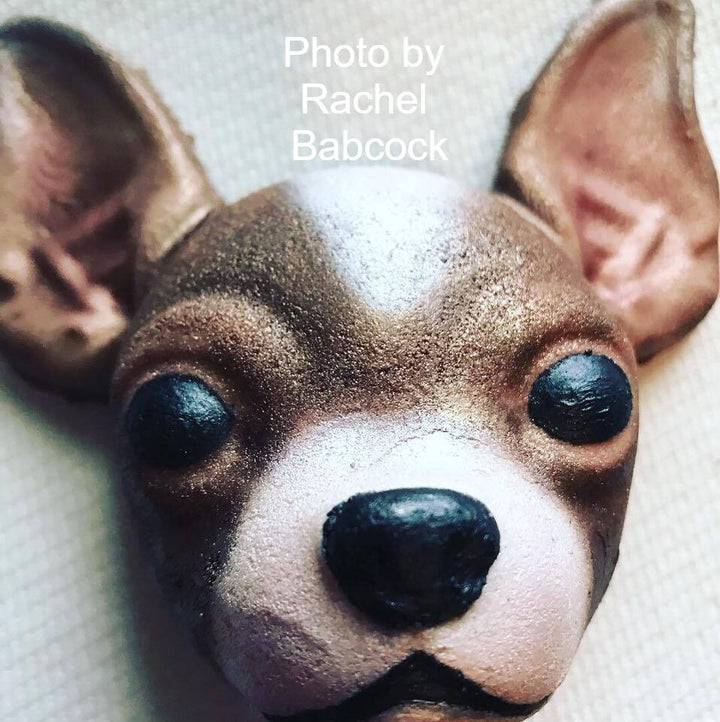 Chihuahua Head Plastic Mold or silicone mold, Chihuahua mold, bath bomb mold, soap mold, dog mold, resin mold, puppy mold, 3d mold, clay