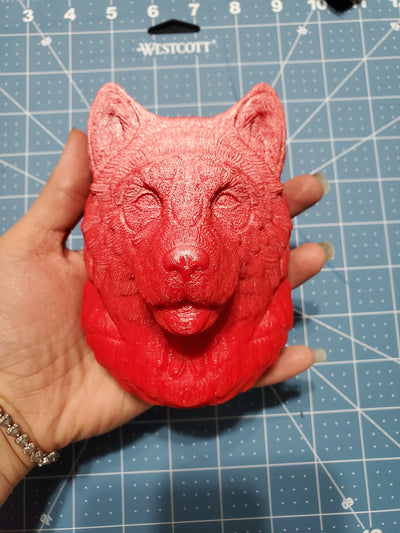 Husky Plastic Mold, dog mold, bath bomb mold, soap mold, malamute husky mold, resin mold, puppy mold, Siberian husky mold mold, alaska mold