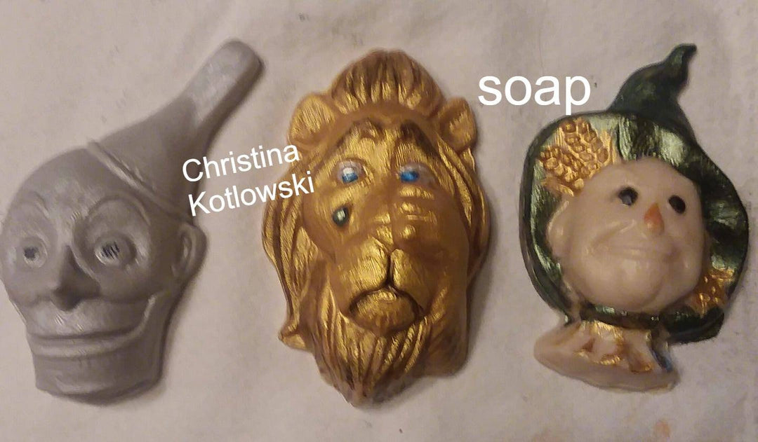 Classic Wonderful Wizard Of Oz Book Character Plastic Mold, bath bomb mold, soap mold, wizard of oz mold, resin mold, scarecrow mold, lion