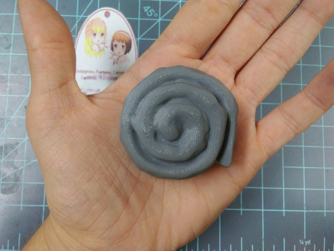 Cinnamon Roll Plastic Mold or Silicone mold, bath bomb mold, soap mold, dessert mold, resin mold, cake mold, food mold, Chocolate mold