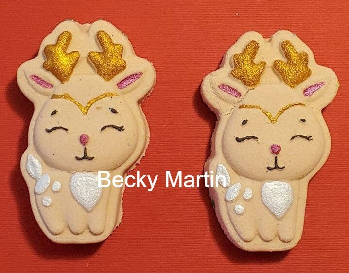 Reindeer Plastic Mold or Silicone mold, bath bomb mold, soap mold, deer mold, resin mold, reigndeer mold, kawaii mold, caribou mold, cute