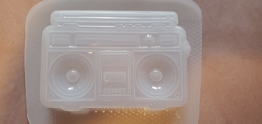Boombox Version 2 Plastic Mold or Silicone mold, bath bomb mold, soap mold, boom box mold, resin mold, box mold, radio mold, music mold, FM