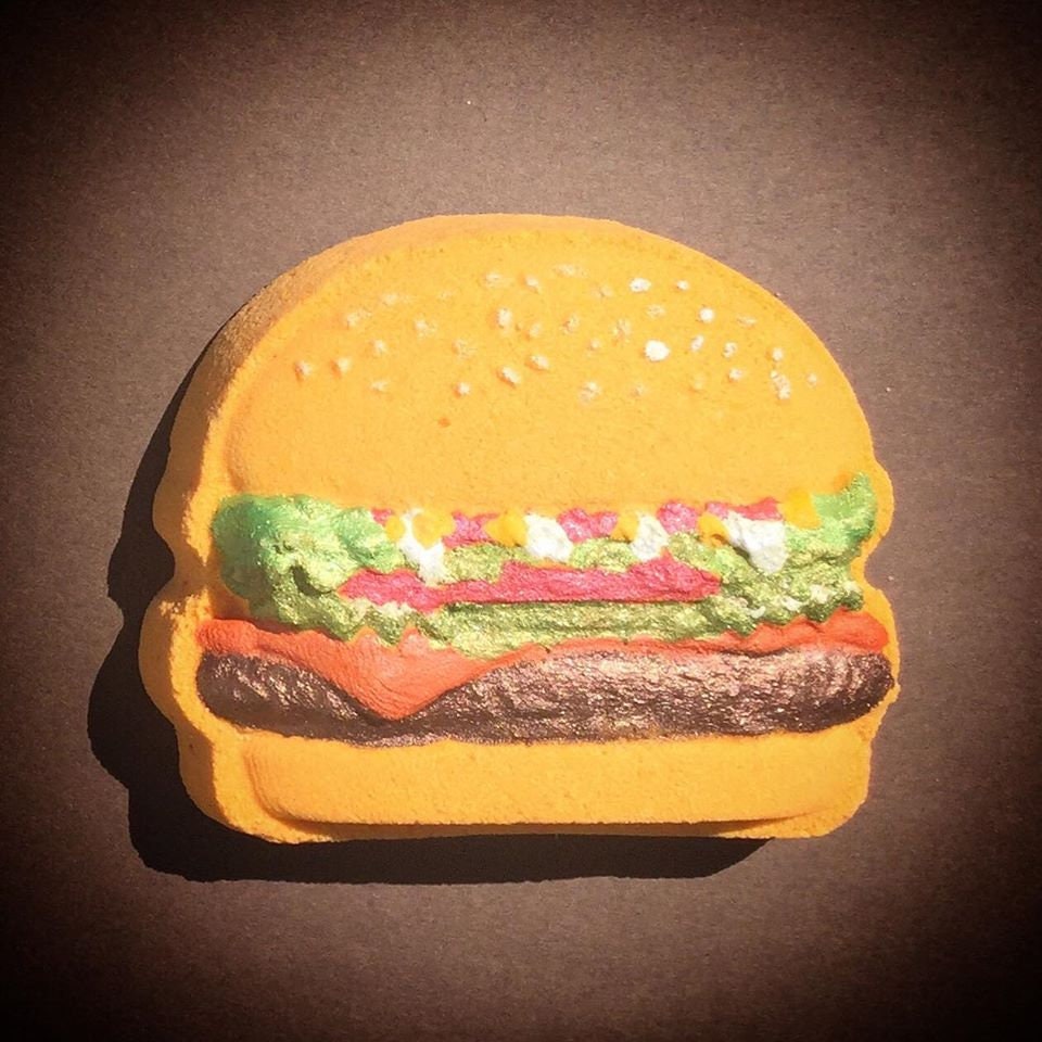 Hamburger Plastic Mold or Silicone mold, bath bomb mold, soap mold, food mold, resin mold, food court mold, chocolate mold, sandwich mold