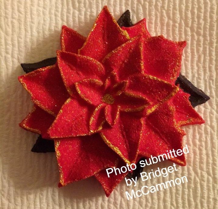 Poinsettia Plastic Mold or Silicone mold, bath bomb mold, soap mold, flower mold, resin mold, poinsettia flower, chocolate mold, 3d Flower