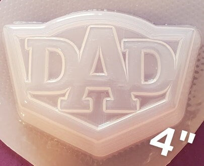 Super Dad Plastic Mold or Silicone mold, bath bomb mold, soap mold, dad mold, resin mold, father mold, daddy mold, fathers day mold, super