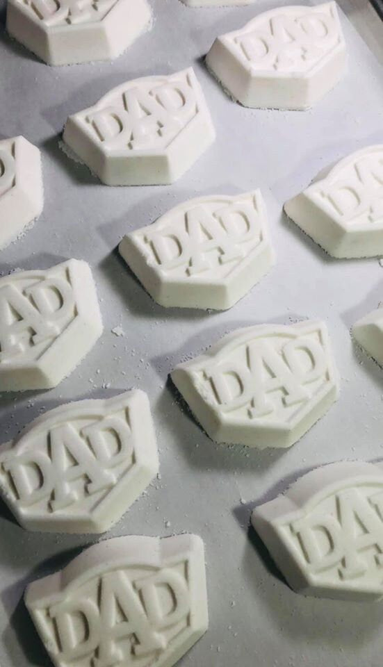 Super Dad Plastic Mold or Silicone mold, bath bomb mold, soap mold, dad mold, resin mold, father mold, daddy mold, fathers day mold, super