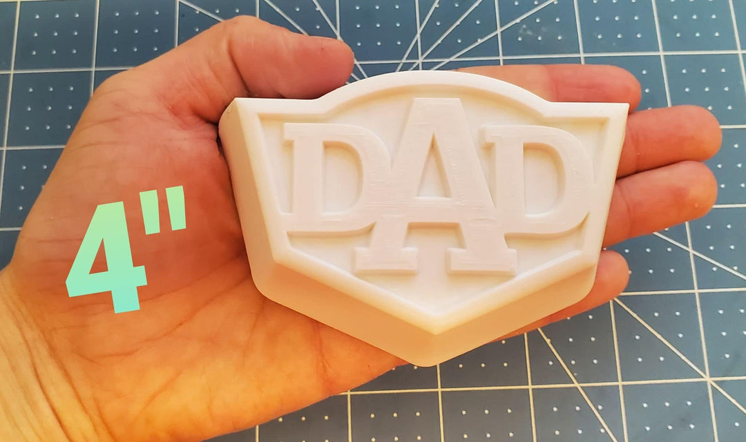 Super Dad Plastic Mold or Silicone mold, bath bomb mold, soap mold, dad mold, resin mold, father mold, daddy mold, fathers day mold, super