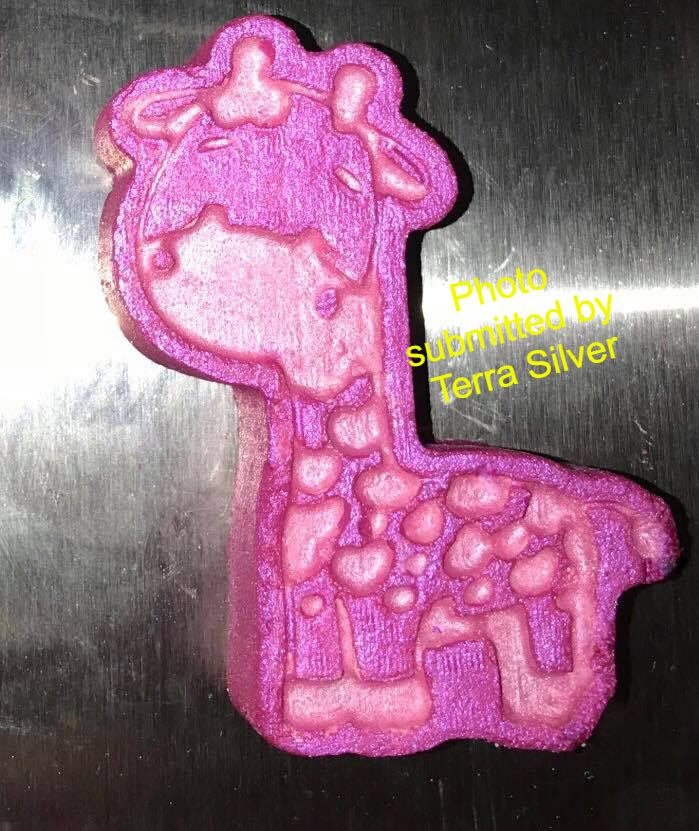 Baby Giraffe Plastic Mold or Silicone mold, bath bomb mold, soap mold, giraffe mold, resin mold, baby mold, chocolate mold, africa mold