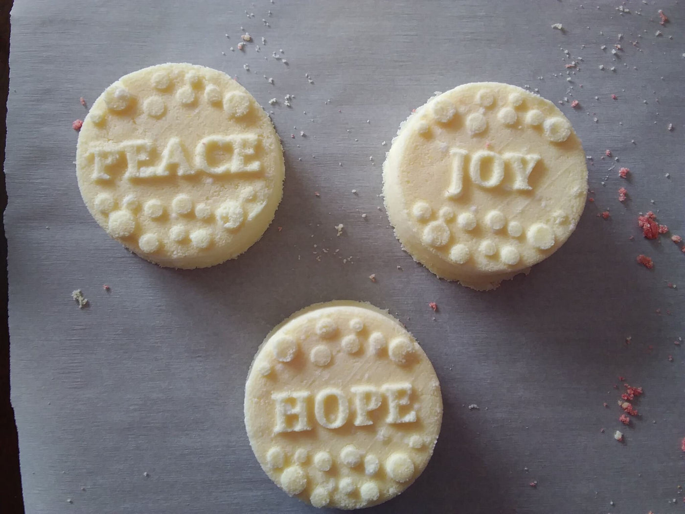 Peace, Joy and Hope Plastic Mold or Silicone mold, bath bomb mold, soap mold, peace mold, resin mold, joy mold, hope mold, love mold, mould