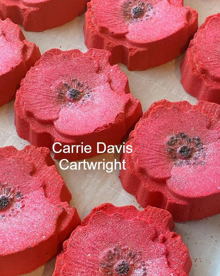 Poppy Flower Plastic Mold or Silicone mold, bath bomb mold, soap mold, poppy mold, resin mold, flower mold, floral mold, bud mold, nature