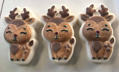 Reindeer Plastic Mold or Silicone mold, bath bomb mold, soap mold, deer mold, resin mold, reigndeer mold, kawaii mold, caribou mold, cute