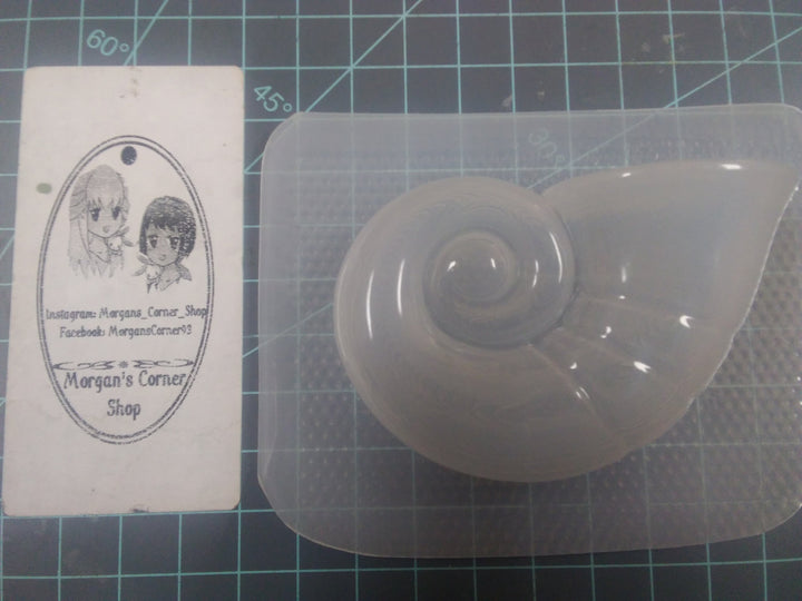 Spiral Shell Plastic Mold or Silicone mold, bath bomb mold, soap mold, shell mold, resin mold, conch shell mold, sea shell mold, sea mold
