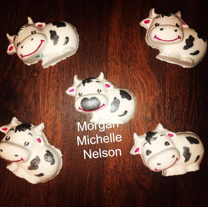 Baby Cow Plastic Mold or Silicone mold, bath bomb mold, soap mold, cow mold, resin mold, calf mold, chocolate mold, farm mold, Bull mold
