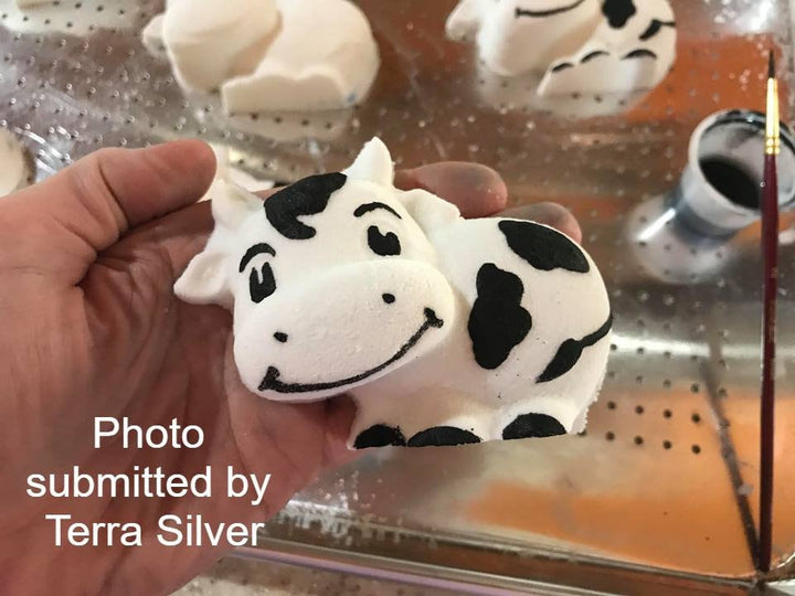 Baby Cow Plastic Mold or Silicone mold, bath bomb mold, soap mold, cow mold, resin mold, calf mold, chocolate mold, farm mold, Bull mold