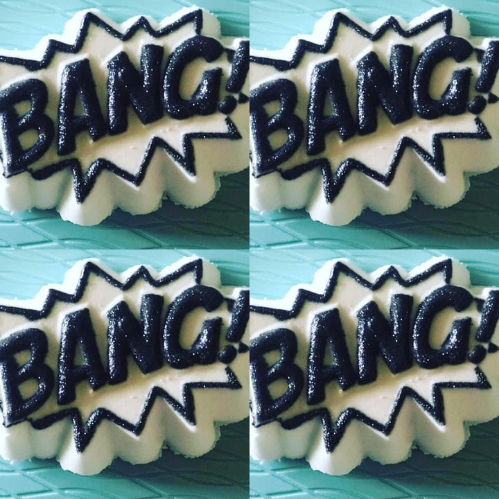 Comic Phrases Plastic Mold or Silicone mold, bath bomb mold, soap mold, pow mold, resin mold, bang mold, bam mold, wow mold, pow mold, boom
