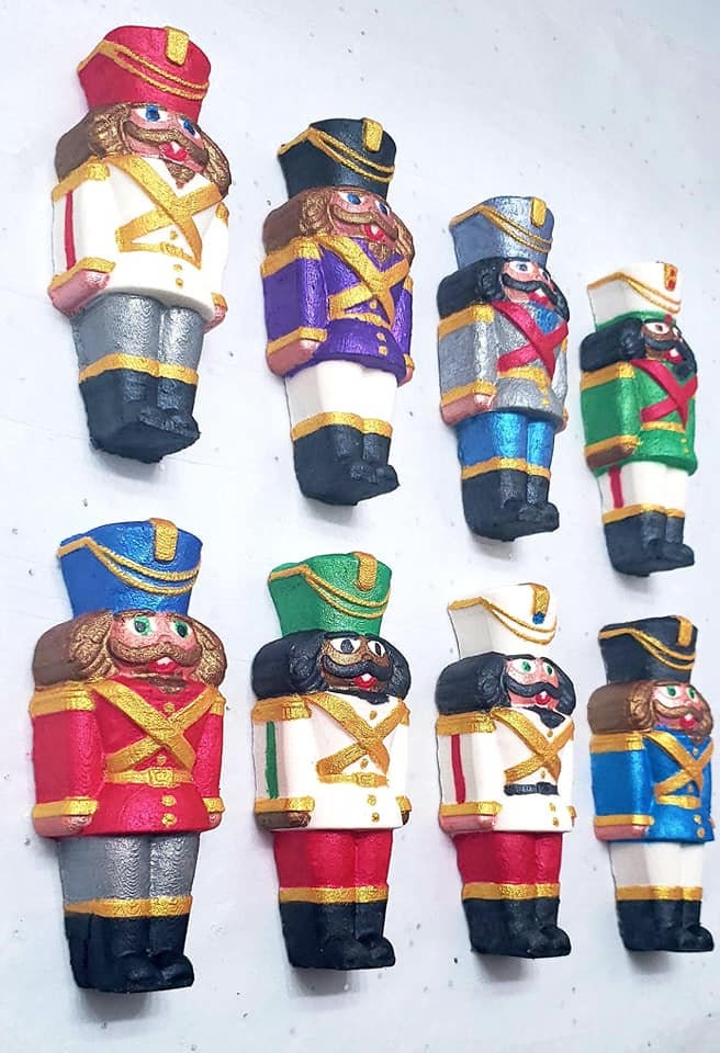 Nutcracker Plastic Mold or Silicone mold, bath bomb mold, soap mold, ballet mold, resin mold, nut cracker mold, doll mold, soldier mold, nut