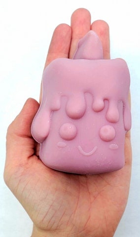 Kawaii Dripping Candle Plastic Mold or Silicone mold, bathbomb mold, soap mold, candle mold, resin mold, kawaii mold, chocolate mold, Drippy