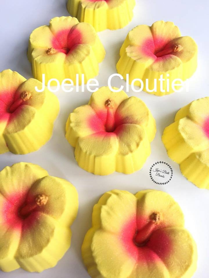 Hibiscus Plastic Mold or Silicone mold, bath bomb mold, soap mold, flower mold, resin mold, hibiscus mold, floral mold, tropical flower mold