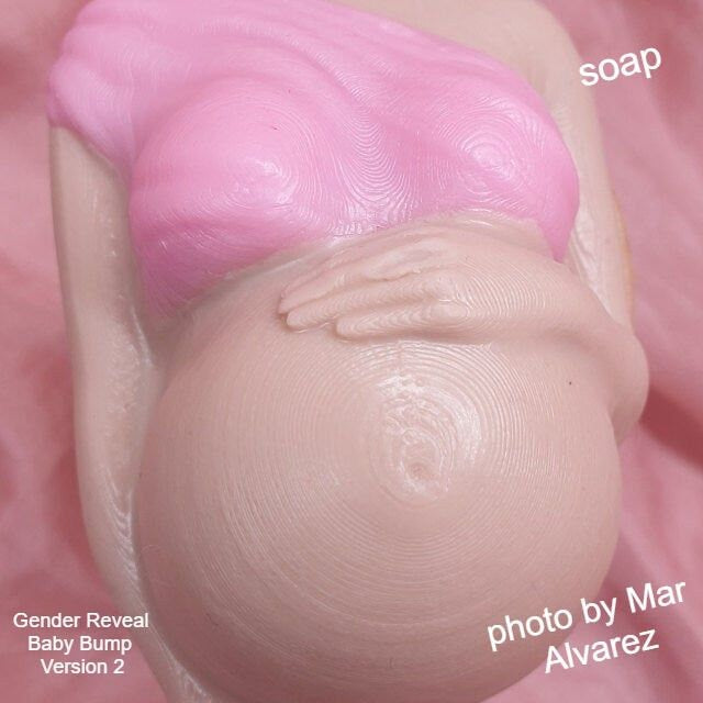 Baby Bump Plastic Mold or Silicone mold, bath bomb mold, soap mold, baby mold, resin mold, pregnancy mold, gender reveal mold, gender mold