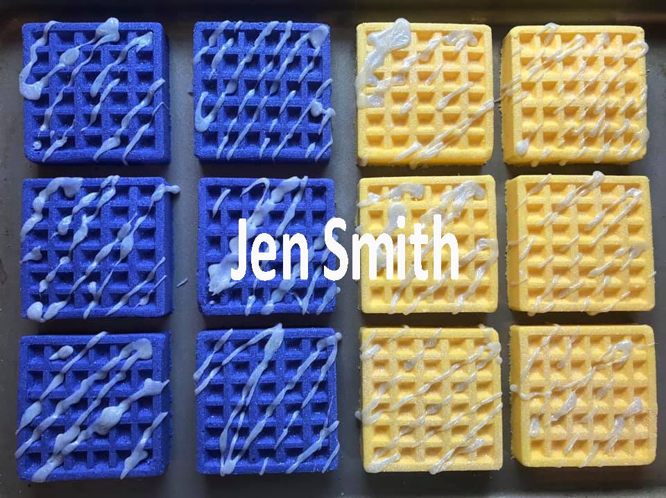 Square Waffle Plastic Mold or Silicone mold, bath bomb mold, soap mold, waffle mold, resin mold, candy mold, chocolate mold, food mold, wax