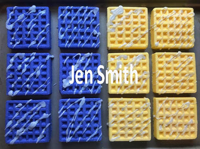 Square Waffle Plastic Mold or Silicone mold, bath bomb mold, soap mold, waffle mold, resin mold, candy mold, chocolate mold, food mold, wax