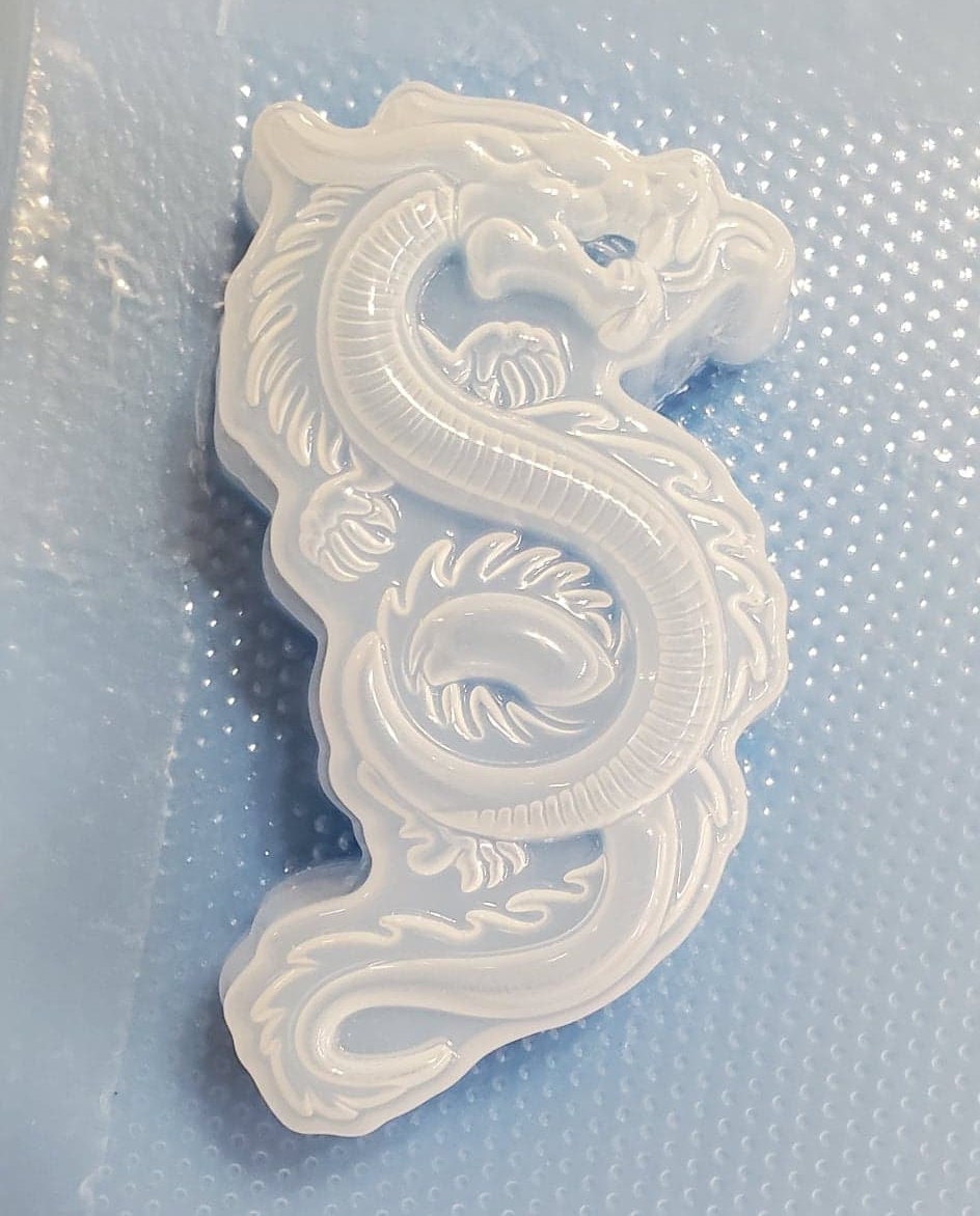 Spiral Dragon Plastic Mold or Silicone mold, bath bomb mold, soap mold, dragon mold, resin mold, dino mold, dinosaur mold, spiral mold, mold
