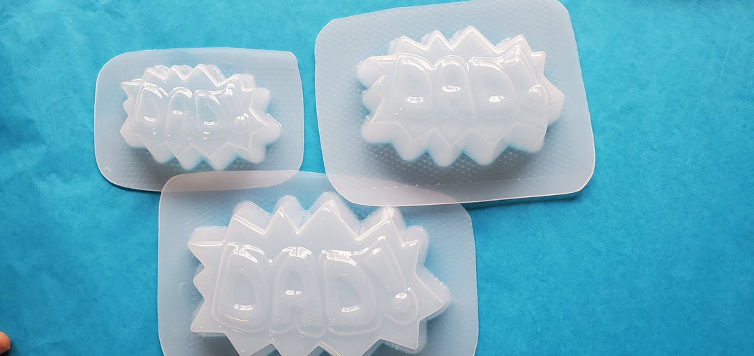 Comic Phrases Plastic Mold or Silicone mold, bath bomb mold, soap mold, pow mold, resin mold, bang mold, bam mold, wow mold, pow mold, boom