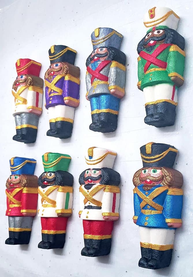 Nutcracker Plastic Mold or Silicone mold, bath bomb mold, soap mold, ballet mold, resin mold, nut cracker mold, doll mold, soldier mold, nut