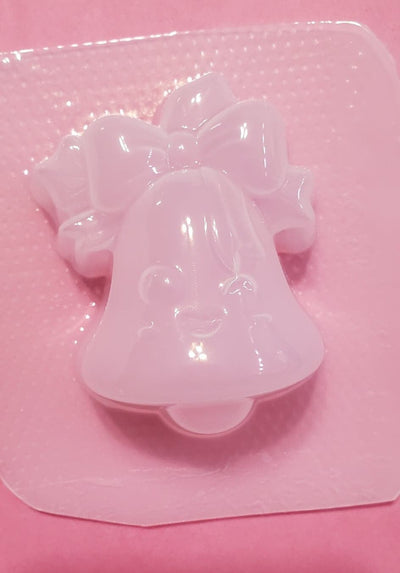 Kawaii Bell Plastic Mold or Silicone mold, bath bomb mold, soap mold, bell mold, resin mold, winter mold, kawaii mold, chocolate mold, happy