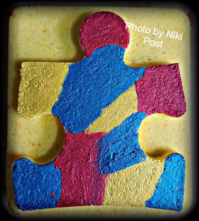 Puzzle Piece Plastic Mold or Silicone mold, bath bomb mold, soap mold, puzzle mold, resin mold, bar mold, autism awareness mold, chocolate