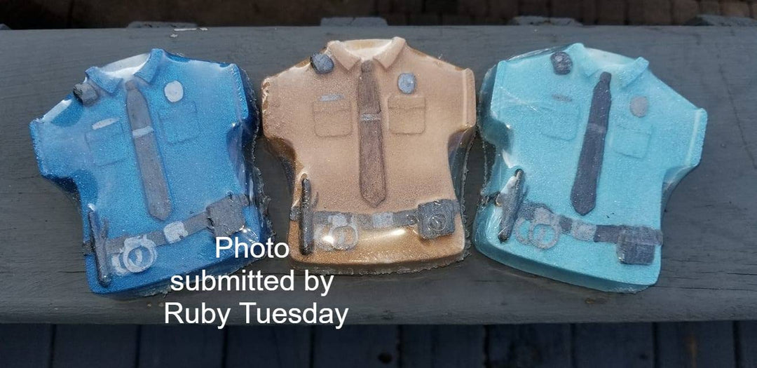 Career Uniforms Plastic Mold, bath bomb mold, soap mold, uniform mold, resin mold, doctor mold, fireman mold, policeman, soldier, pilot