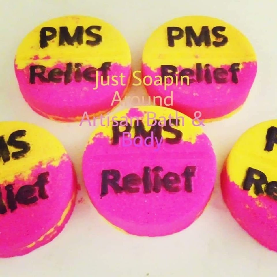 PMS Relief Plastic Mold or Silicone Mold, PMS mold, bath bomb mold, soap mold, relief mold, feminine mold, girly mold, aspirin, medicine