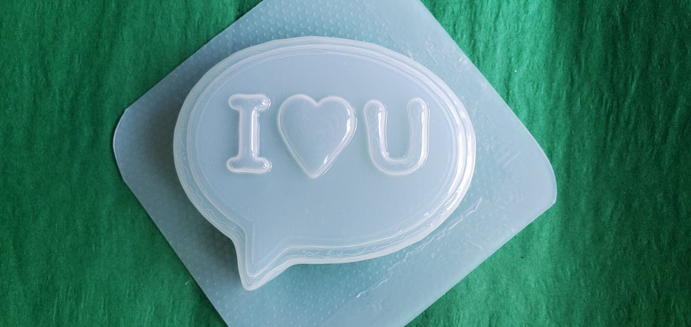 I Love You Conversation Bubble Plastic Mold or Silicone mold, bath bomb mold, soap mold, convo mold, resin mold, love mold, cute mold, heart