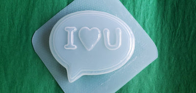 I Love You Conversation Bubble Plastic Mold or Silicone mold, bath bomb mold, soap mold, convo mold, resin mold, love mold, cute mold, heart