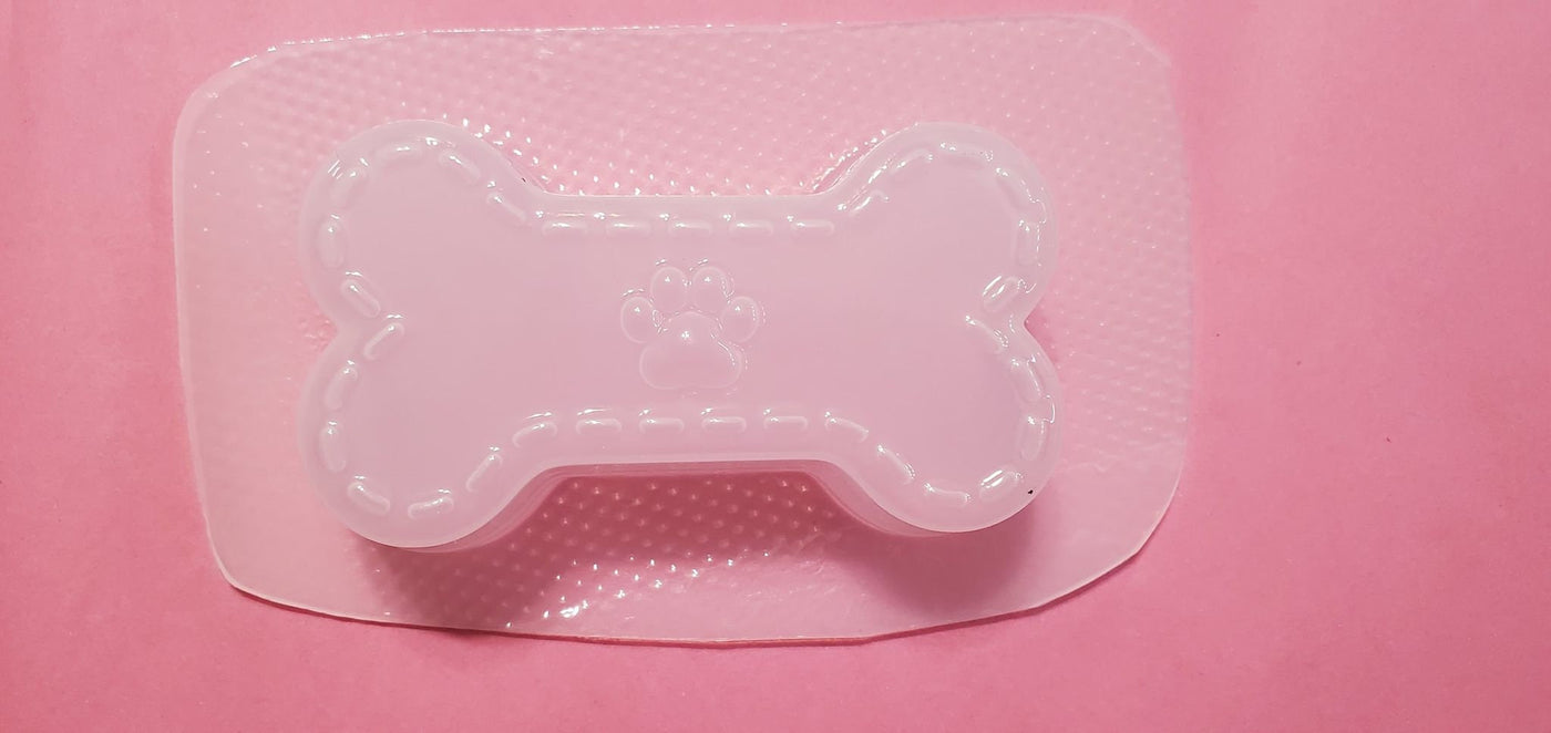 Stitched Dog Bone Plastic Mold or Silicone mold, bath bomb mold, soap mold, bone mold, resin mold, dog mold, puppy mold, cute mold, kawaii