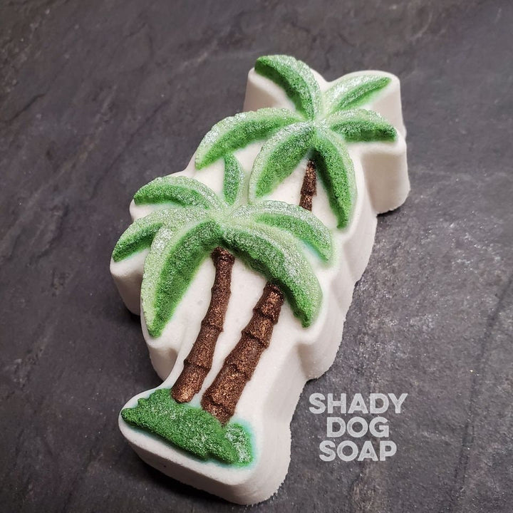 Palm Tree Plastic Mold or Silicone mold, bath bomb mold, soap mold, tree mold, resin mold, palm tree mold, chocolate mold, candy mold, tree