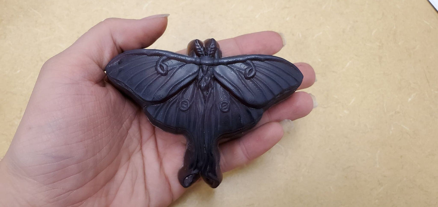 Luna Moth Plastic Mold or Silicone mold, bath bomb mold, soap mold, luna mold, resin mold, moth mold, chocolate mold, Bug mold, Lepidoptera