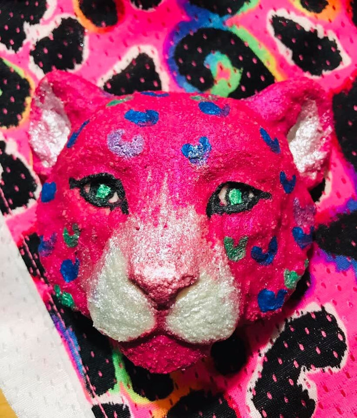 Cheetah Plastic Mold or Silicone mold, bath bomb mold, soap mold, cat mold, resin mold, animal mold, chocolate mold, Africa mold,African Cat