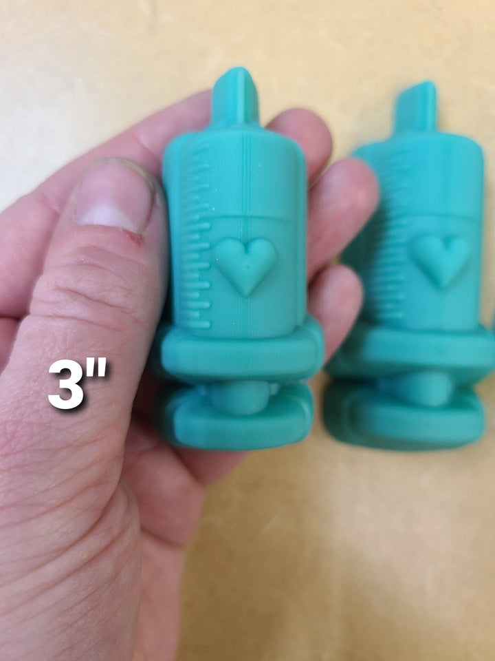 Syringe Plastic or Silicone mold, bath bomb mold, soap mold, nurse mold, resin mold, medical mold, doctor mold, Vet mold, chocolate mold