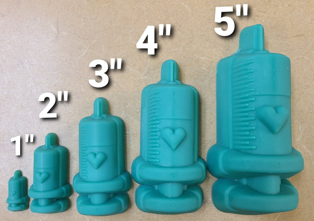 Syringe Plastic or Silicone mold, bath bomb mold, soap mold, nurse mold, resin mold, medical mold, doctor mold, Vet mold, chocolate mold