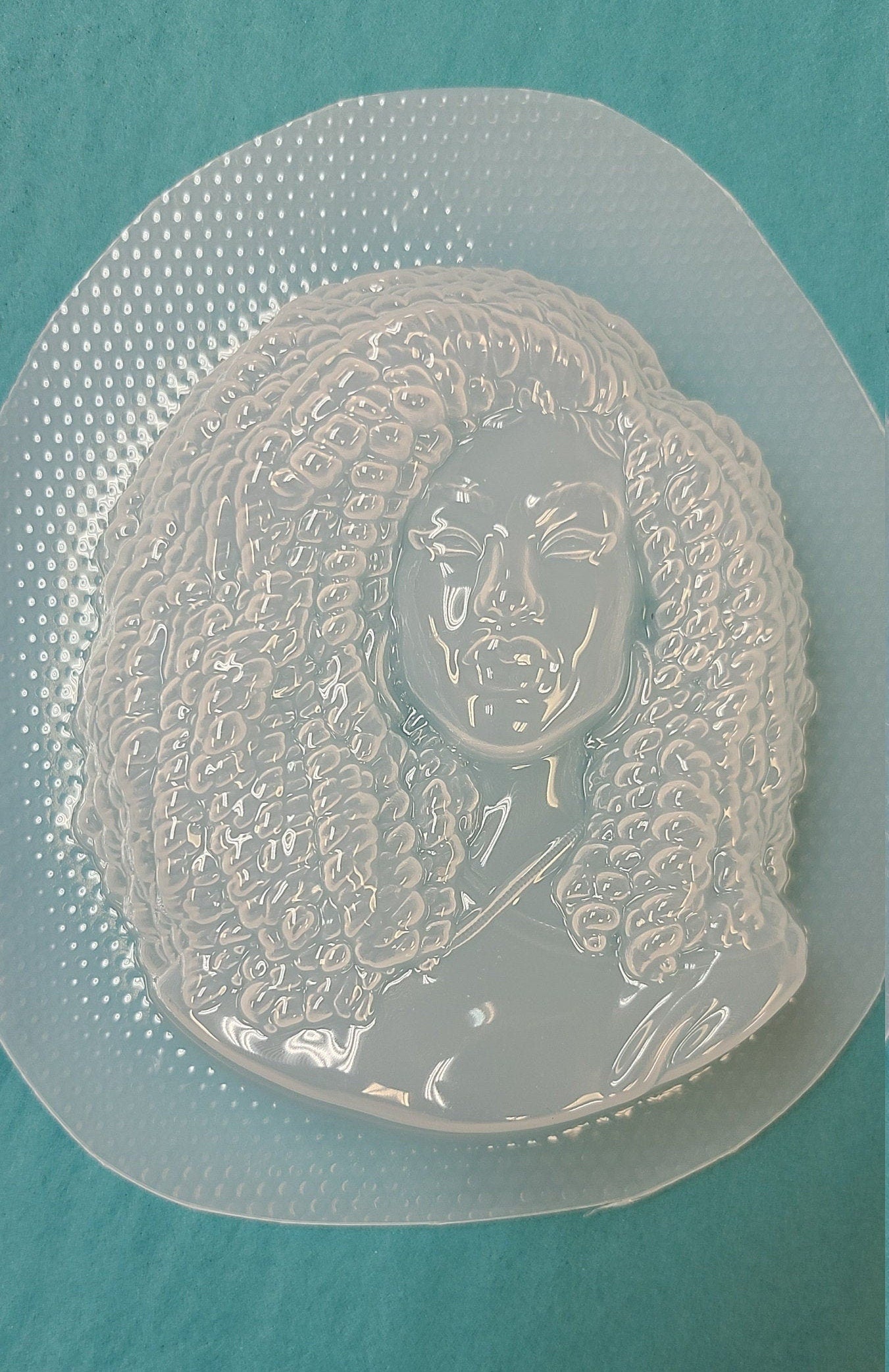 Beautiful Woman Profile #4 Plastic Mold or Silicone mold, bath bomb mold, soap mold, woman mold, resin mold, candy mold, chocolate mold,lady