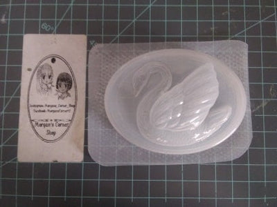 Swan Plastic Mold or Silicone mold, bath bomb mold, soap mold, bird mold, resin mold, trumpeter mold, chocolate mold, dipper mold, swan mold